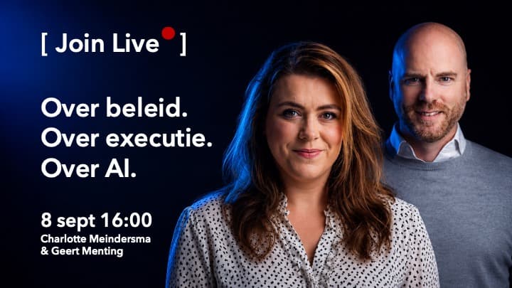 Charlotte Meindersma en Geert Menting, live op 8 september.